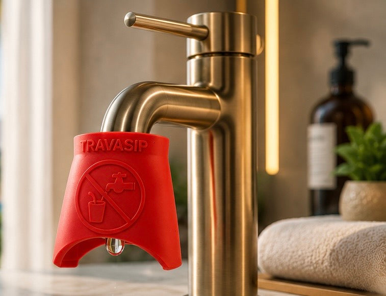 TRAVASIP™ – Travel Tap Cover Reminder.